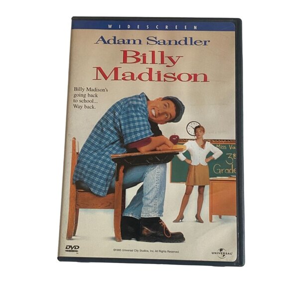 Billy Madison Widescreen DVD-Adam Sandler-Rated PG-13-GUC - Picture 1 of 4